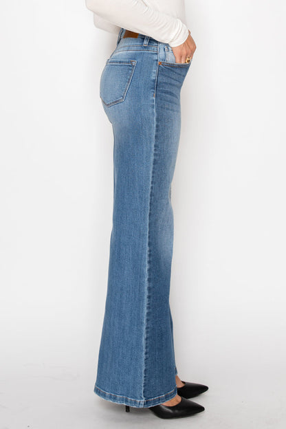 Claudia Tummy Control 90's Vintage High Rise Stretch Wide Jeans