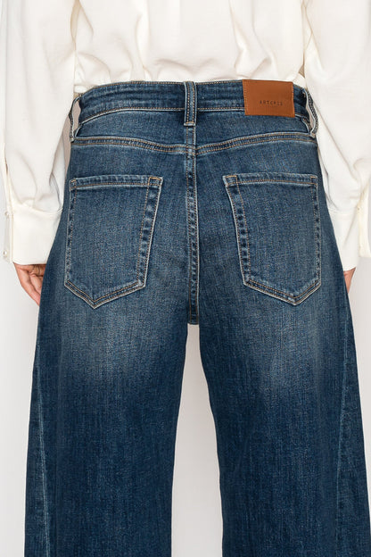 Catalina Relaxed Tapered Dark Wash Barrel Jeans