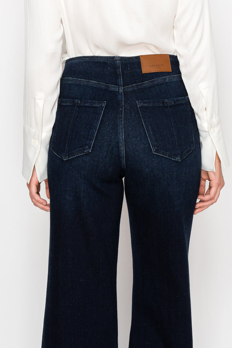 Eco Friendly Ultra High Rise Slim Palazzo Sailor Jeans