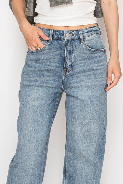 Blue by Artemis Slim Ultra High Rise 90's Straight Jeans