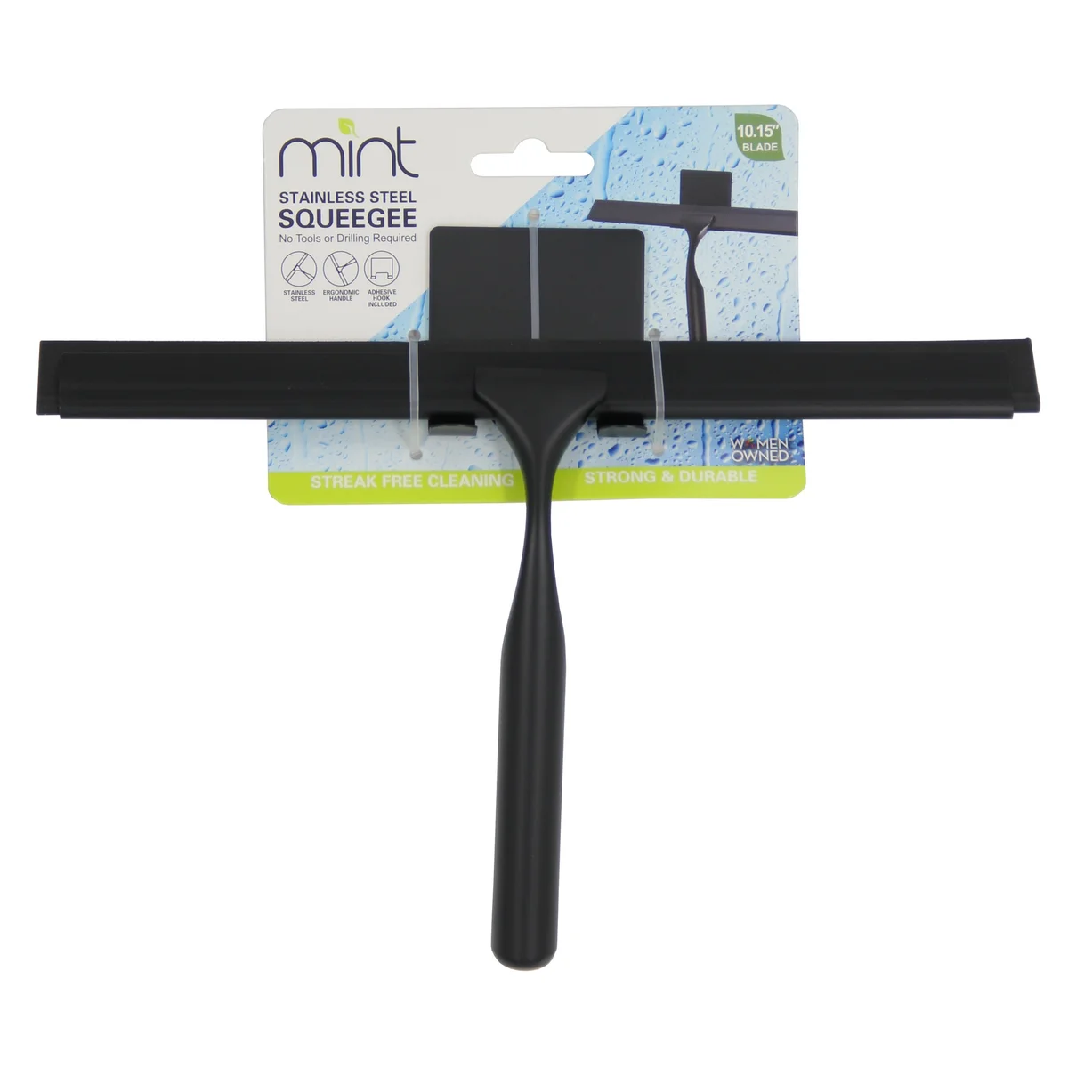 10" Shower Squeegee with 3M Hanger