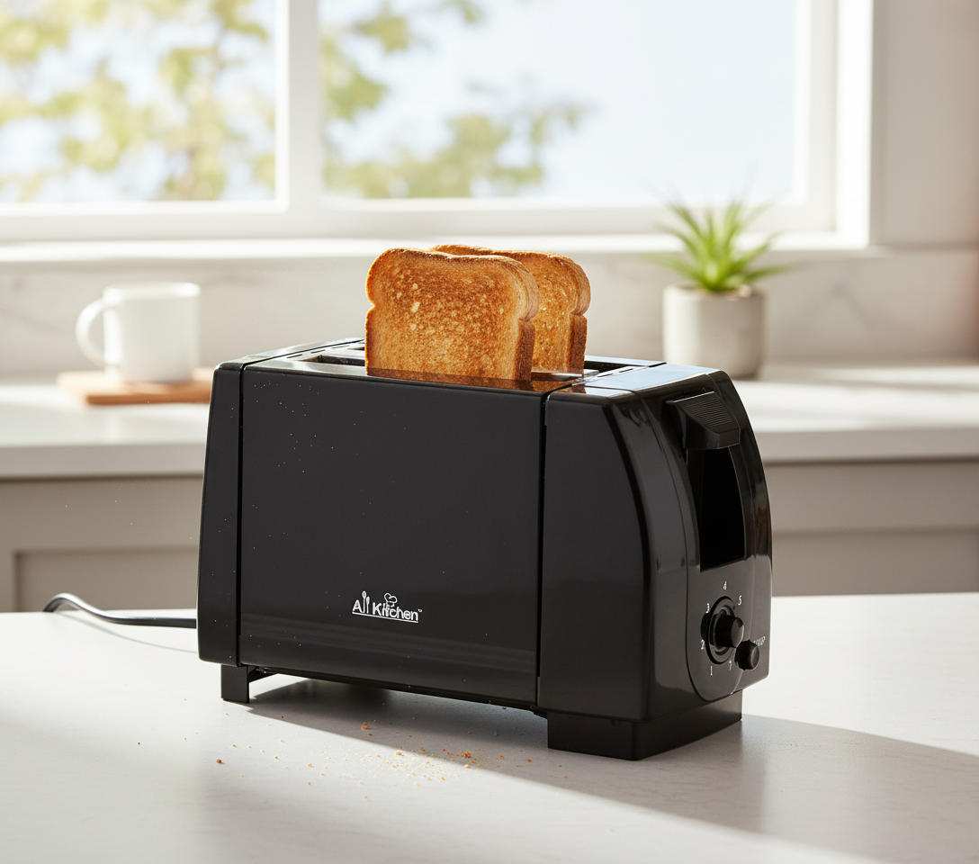 Cool Touch Toaster with 6 Temperature Settings & Extra Wide 1.25" Slots for Bagels, Waffles, Specialty Breads, Puff Pastry, Snacks, ETL Certified, 2 Slices