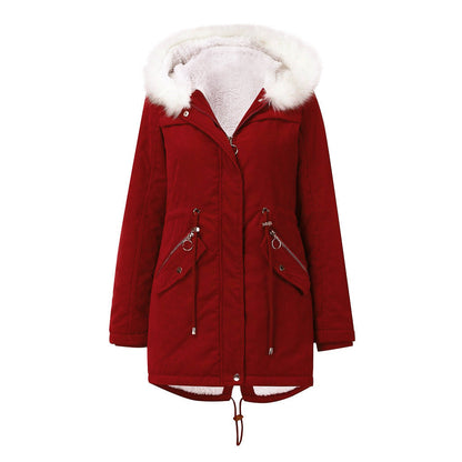 Women’s Fur Collar Padded Parka