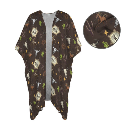 Baha Ranch Western Kimono Duster Coverup