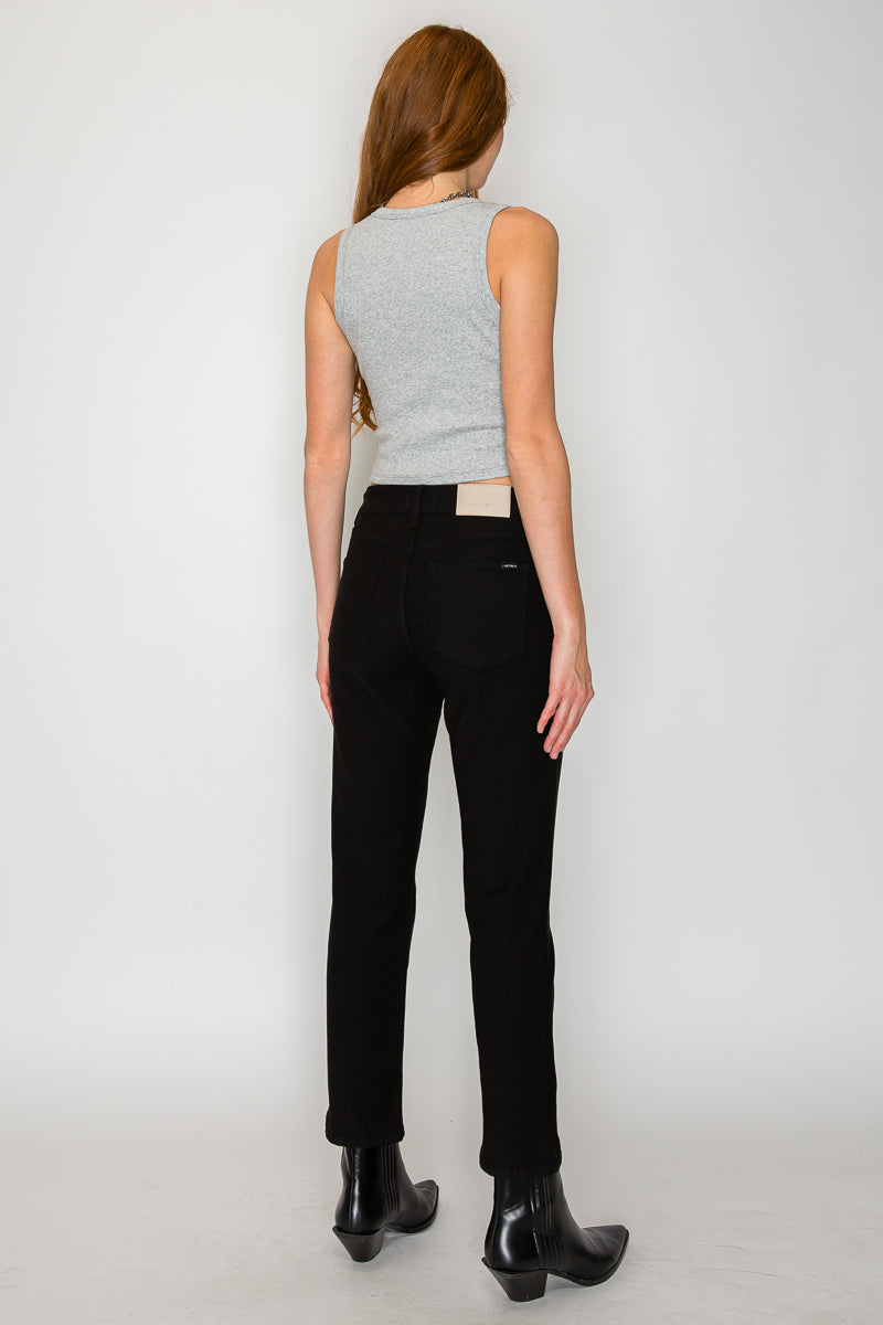 Alessandra Tummy Control High Rise Ankle Slim Straight Jeans