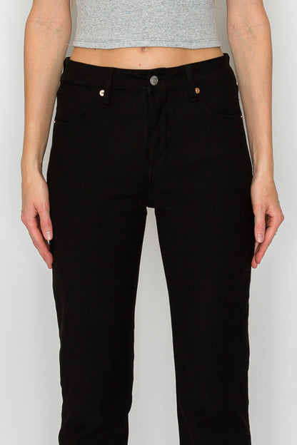 Alessandra Tummy Control High Rise Ankle Slim Straight Jeans