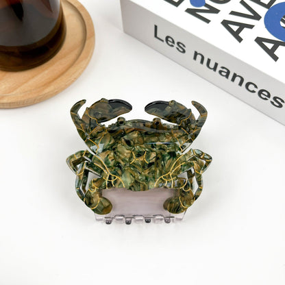 SSR Acetate Crab Hair Claw Clip - Green