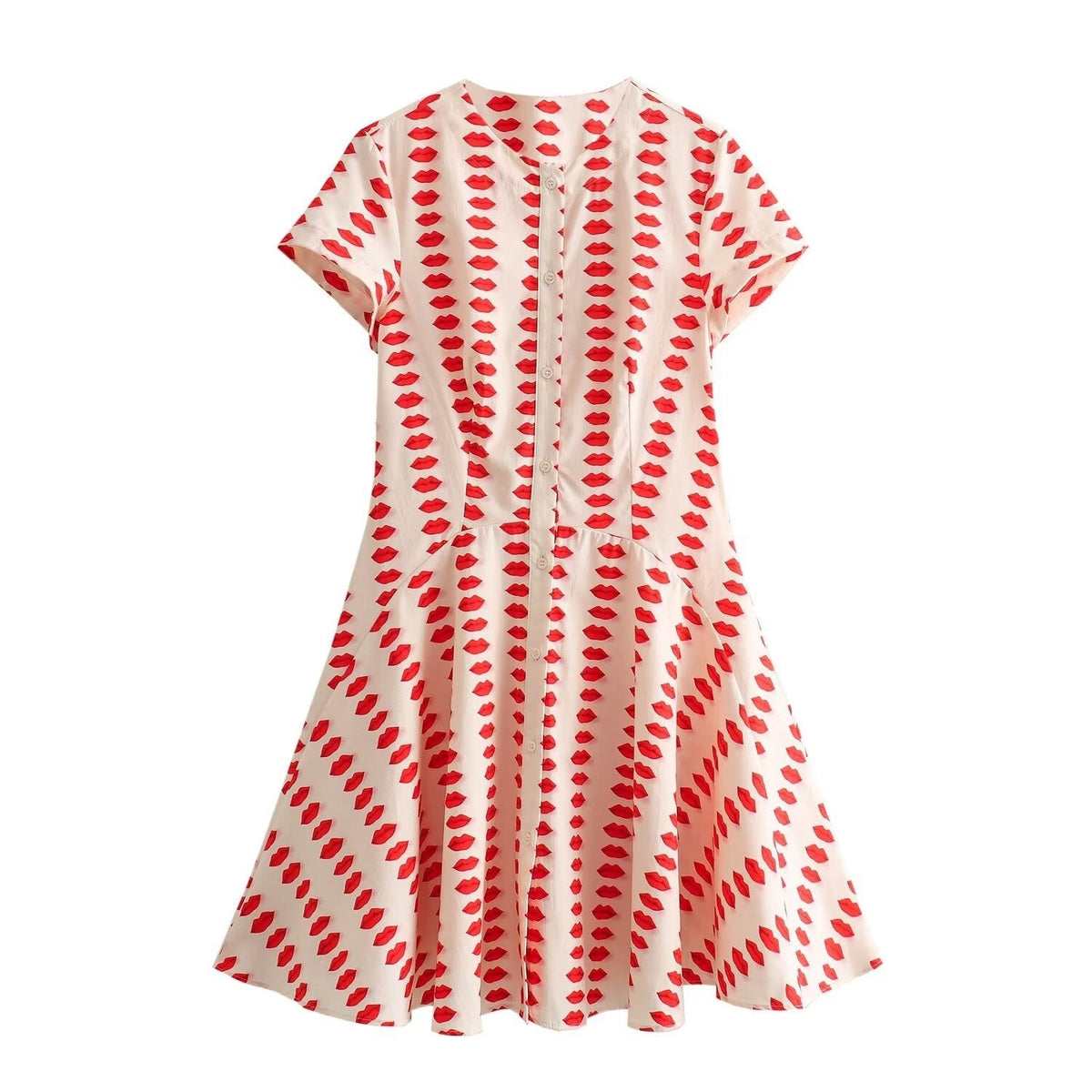 New spring and summer printed dress