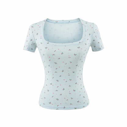 U-Neck Short Sleeve T-Shirt for Women
