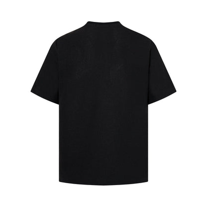 Abstract pattern printed short sleeved t-shirt