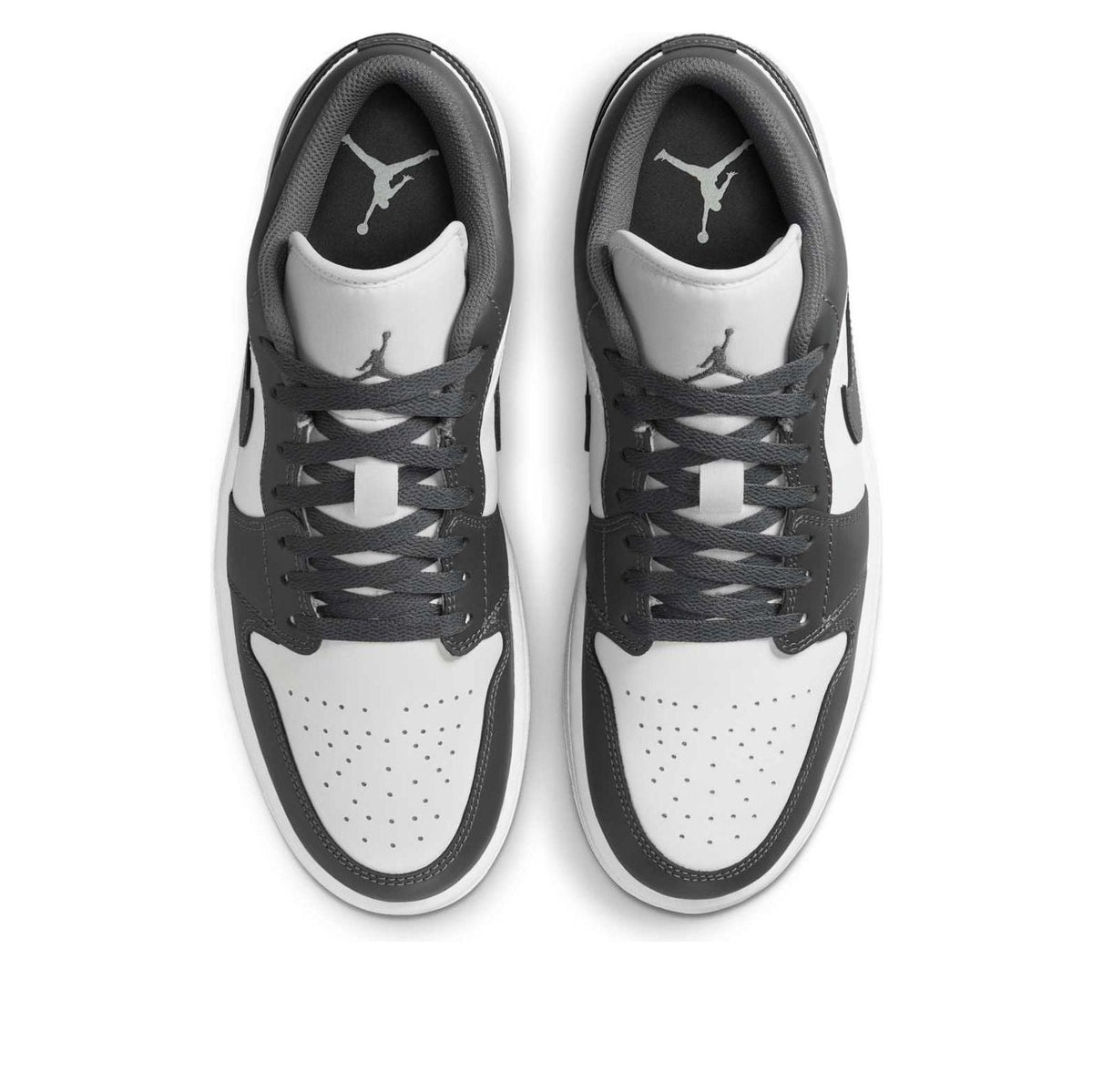 Air Jordan Men's Retro 1 Low 'Grey White' Sneakers