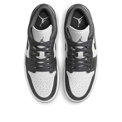 Air Jordan Men's Retro 1 Low 'Grey White' Sneakers