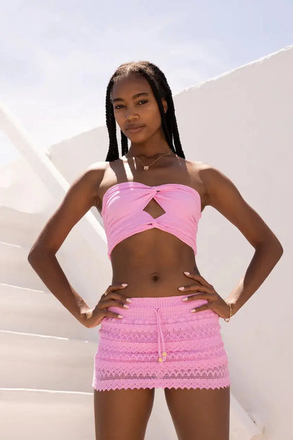 Blanco By Nature Cosmo Mini Skirt - Hot Pink