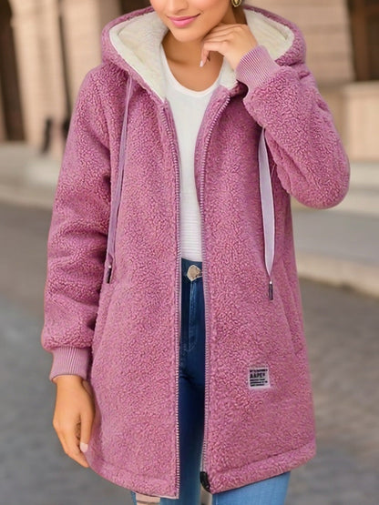 Women’s Long Fleece Zip Hoodie