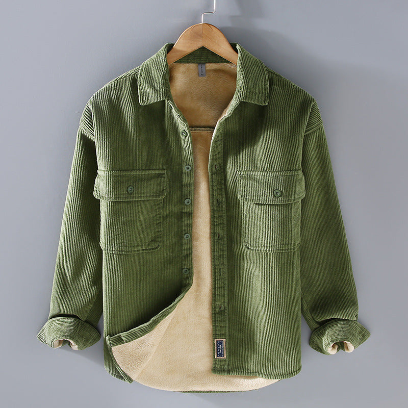 Men's Fleece-Lined Casual Coat