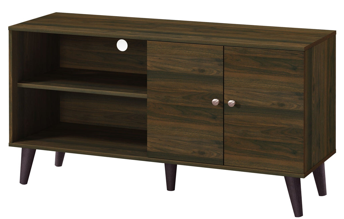 Amidon - TV Stand, With 2 Storage Shelves and 1 Cabinet