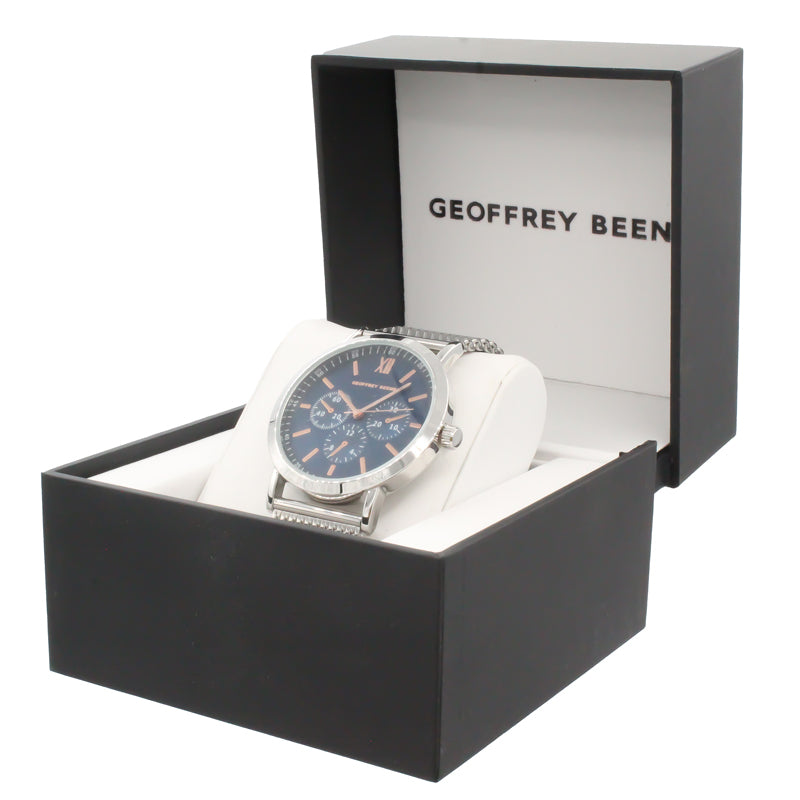 Geoffrey Beene Silver Men's Watch GB8048SLBL