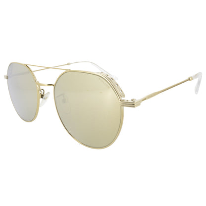 Police Gold Round Men's Sunglasses SPL 459Y *EX DISPLAY*