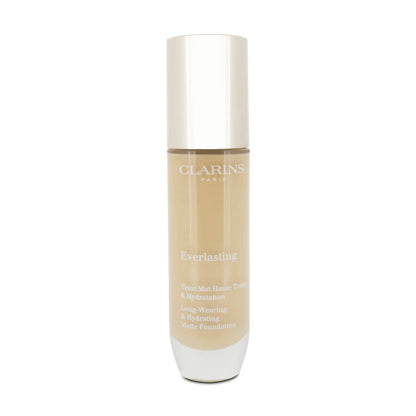 Clarins Everlasting Matte Foundation 101W Linen 30ml (Blemished Box)