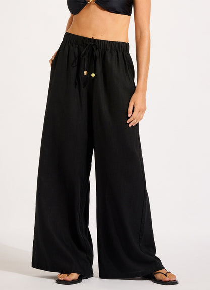 Palermo Drawcord Waist Wide Leg Pant
