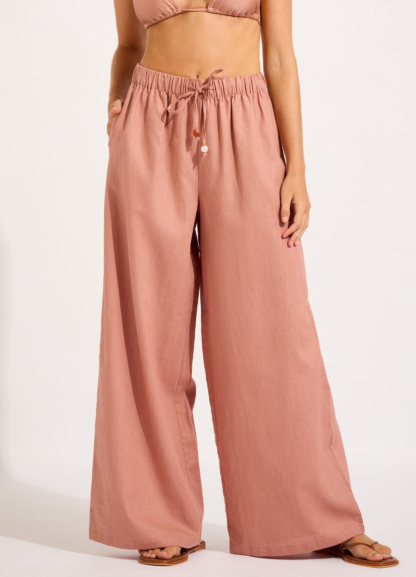 Palermo Drawcord Waist Wide Leg Pant