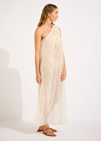 Luna One Shoulder Maxi Kaftan