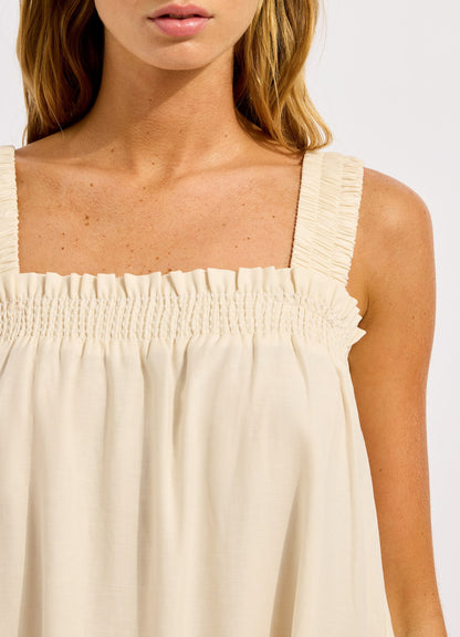 Gathered Band Mini Dress
