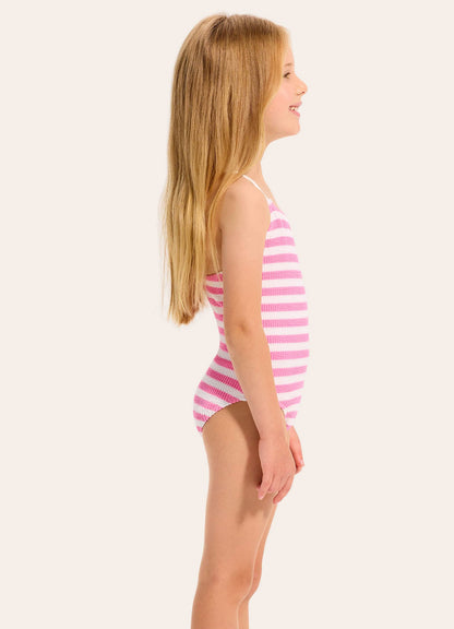 Texture One Piece Swimsuit