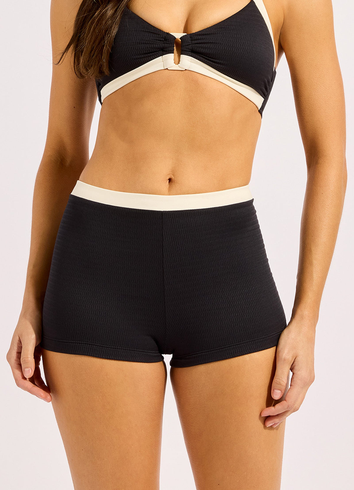 Bandwave Belted Boyleg Bikini Bottom