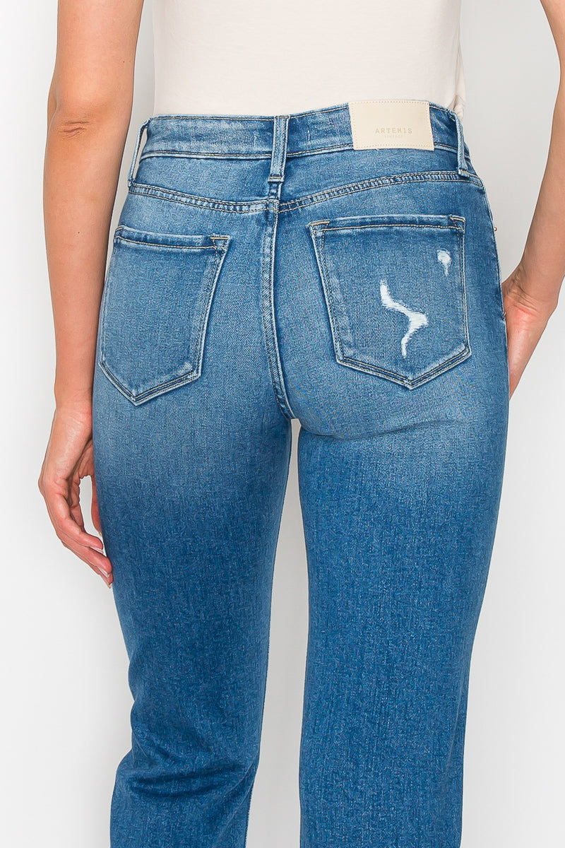 Alexa High Rise Tapered Leg Mom Jeans