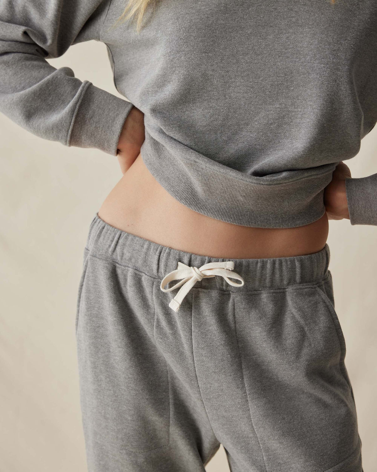 Womens April Lightweight Sweatpant - French Terry - Grey