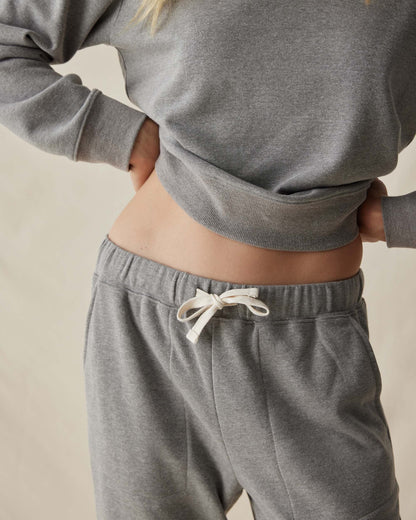Womens April Lightweight Sweatpant - French Terry - Grey