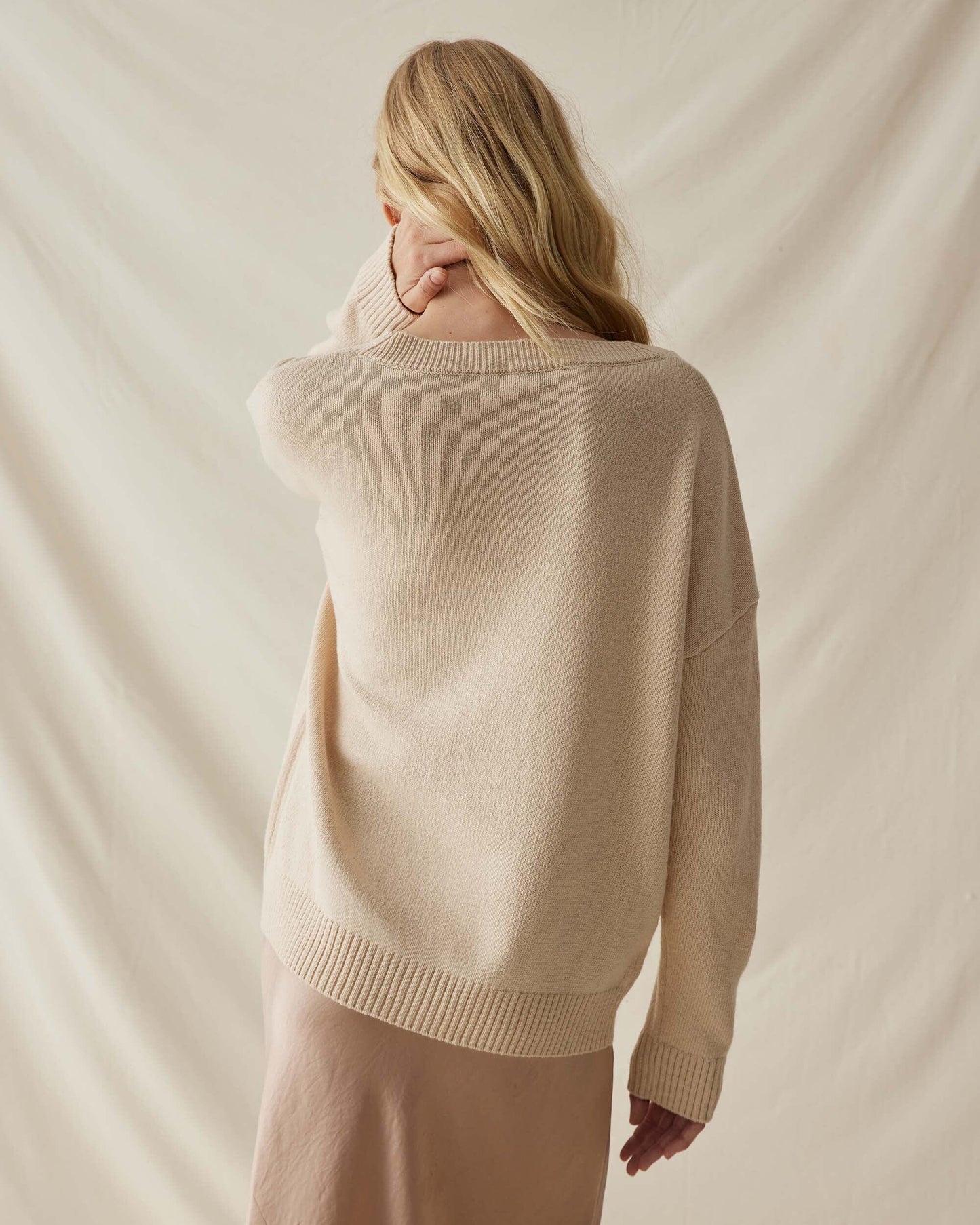 Womens Alexa Lightweight Cardigan - Cotton Sweater Knit - Whitecap