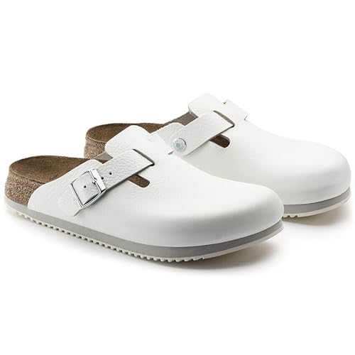 Birkenstock Boston Super Grip Natural Leather Clogs