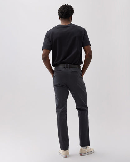 Mens Lightweight Chino - Stretch Cotton Twill - Black