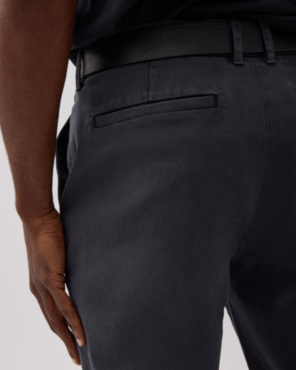 Mens Lightweight Chino - Stretch Cotton Twill - Black