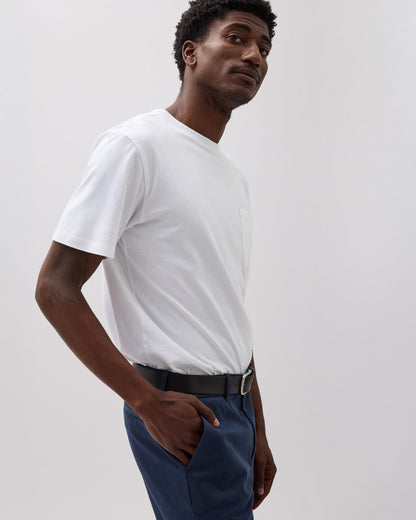 Mens Lightweight Chino - Stretch Cotton Twill - Blue Nights