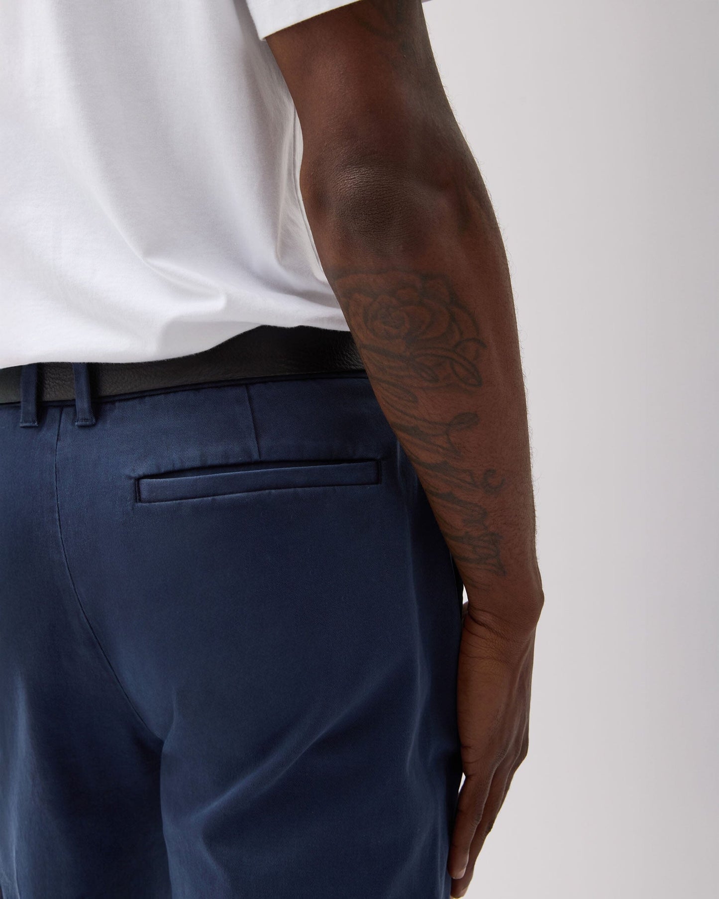 Mens Lightweight Chino - Stretch Cotton Twill - Blue Nights