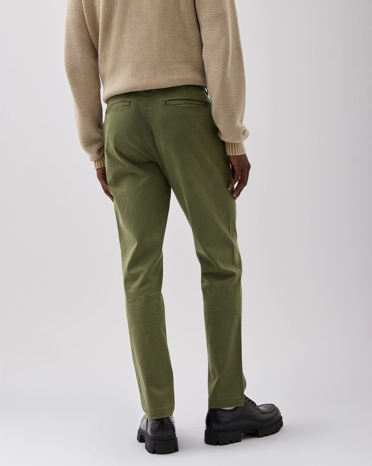 Mens Lightweight Chino - Stretch Cotton Twill - Cypress