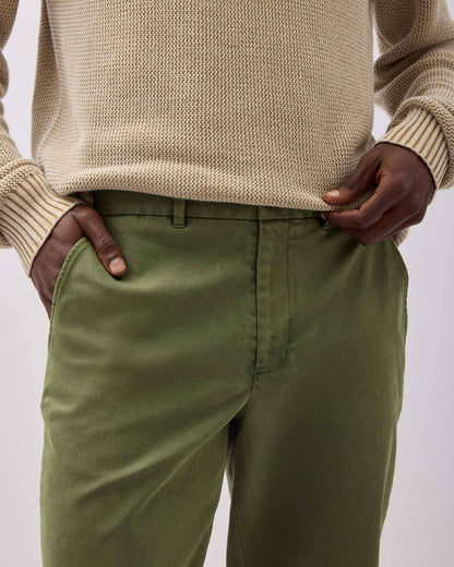 Mens Lightweight Chino - Stretch Cotton Twill - Cypress