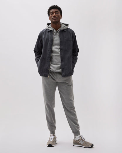 Mens Lightweight Chore Coat - Stretch Cotton Twill - Black