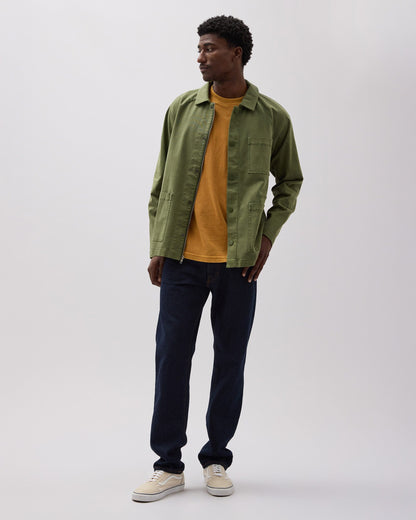 Mens Lightweight Chore Coat - Stretch Cotton Twill - Cypress
