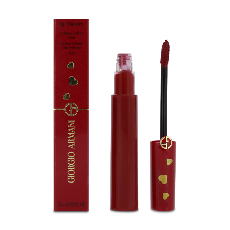 Giorgio Armani Lip Maestro Velvet Red Lipstick 400 Hearts Edition