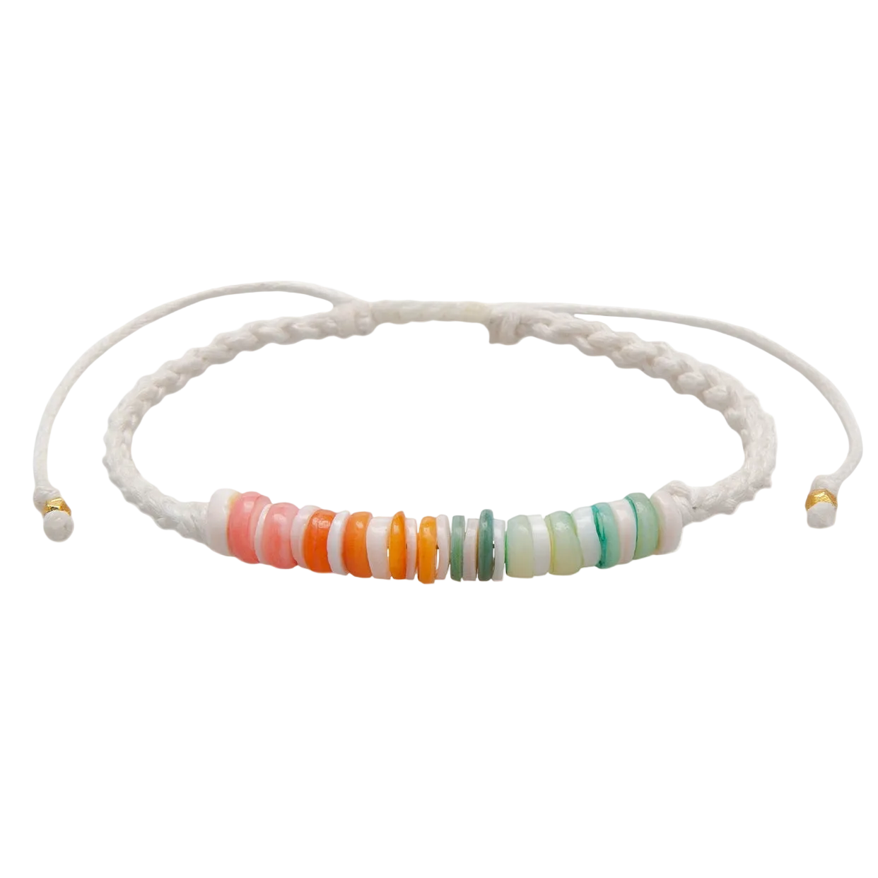 Lotus and Luna Coco Braided Puka Shell Bracelet