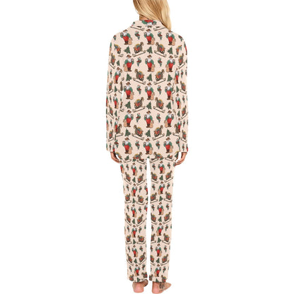 Baha Ranch Santa's Sleigh Women's Western Pajamas
