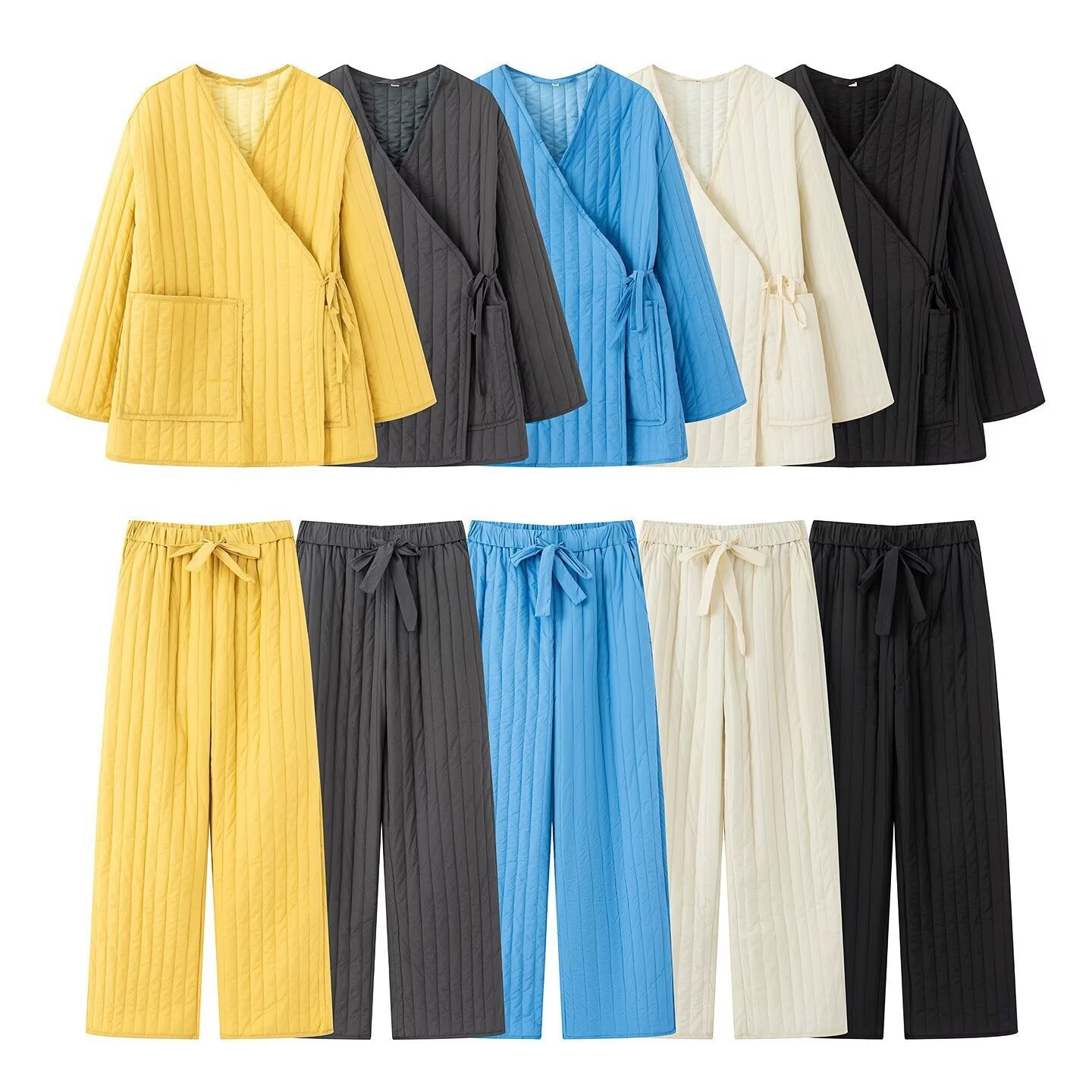 Loose casual cotton suit set