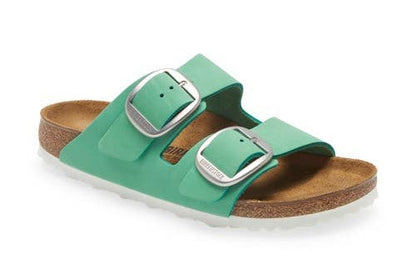 Birkenstock Arizona Big Buckle Nubuck Leather Bold Jade