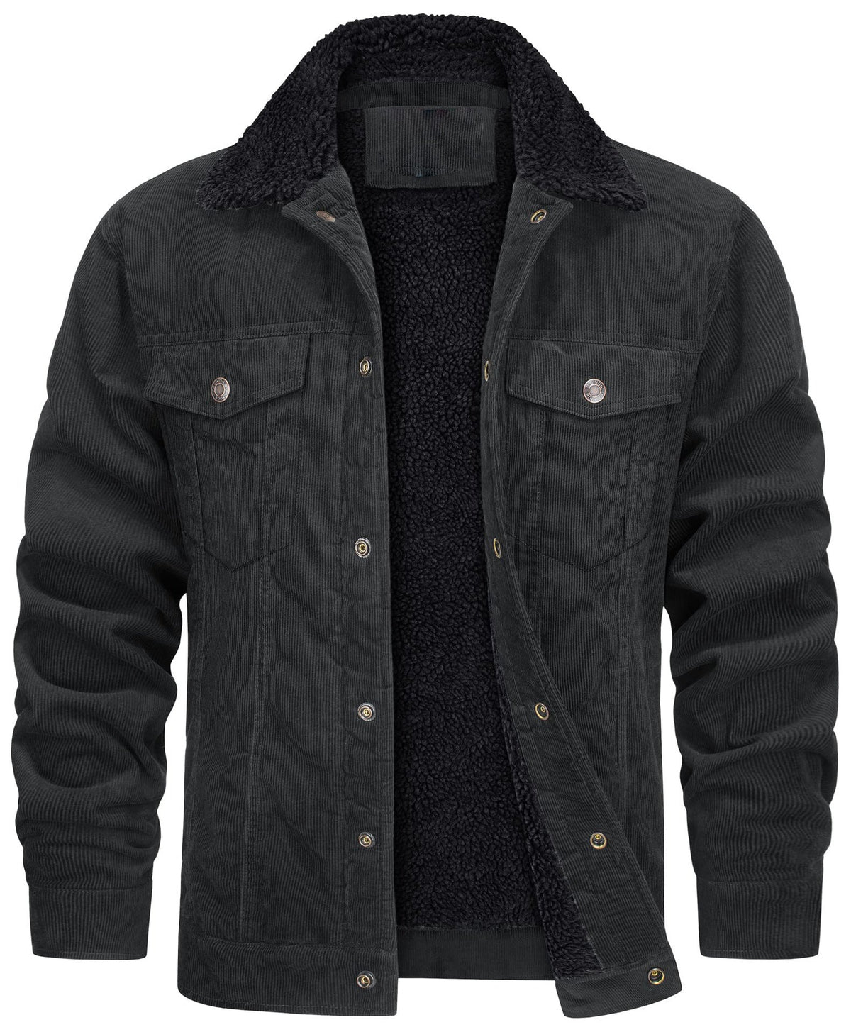 Corduroy Plush Lapel Jacket