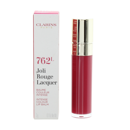 Clarins Pink Lipstick Joli Rouge Lacquer 762L Pop