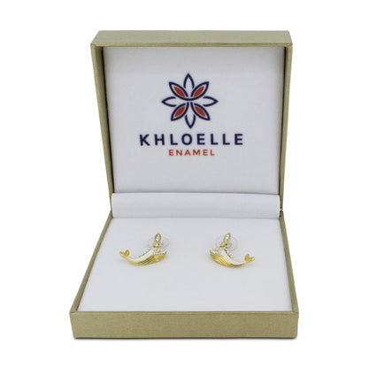 Whale Earrings Silver And Gold Khloelle LC0070840